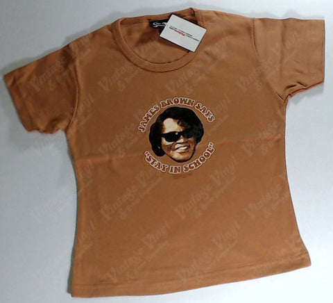 Brown, James - James Brown Says Stay in School Girls Youth Shirt
