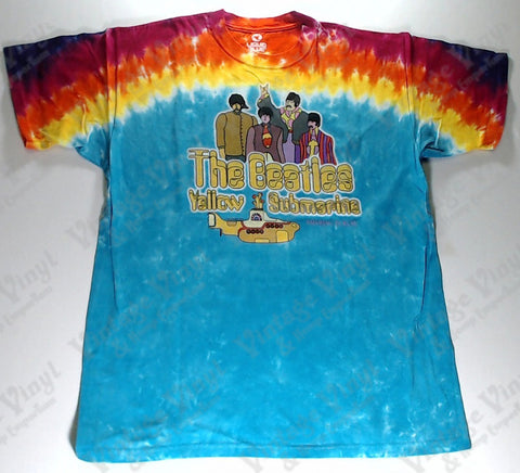 Beatles, The - Yellow Submarine Band Sunrise Liquid Blue Shirt