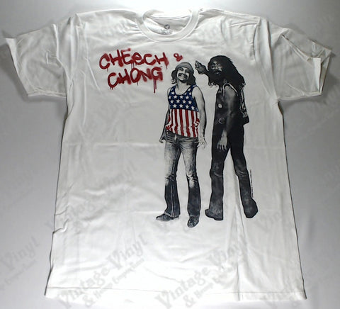 Cheech & Chong - Spray Painting White Liquid Blue Shirt