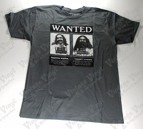 Cheech & Chong - Wanted Poster Grey Liquid Blue Shirt