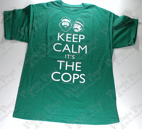 Cheech & Chong - Keep Calm Its The Cops Green Liquid Blue Shirt