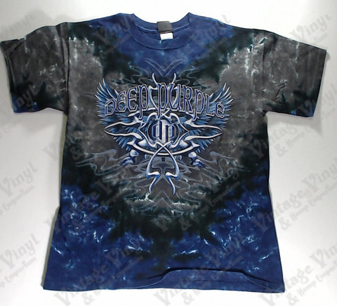 Deep Purple - Silver Logo Liquid Blue Shirt