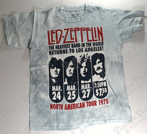 Led Zeppelin - Heaviest Band In The World Liquid Blue Shirt