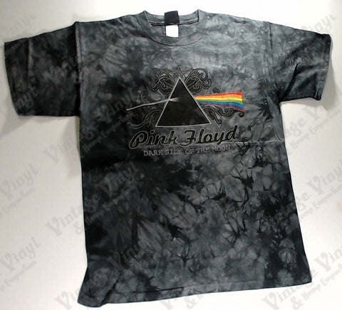 Pink Floyd - Dark Side Fancy Text Grey And Black Liquid Blue Shirt