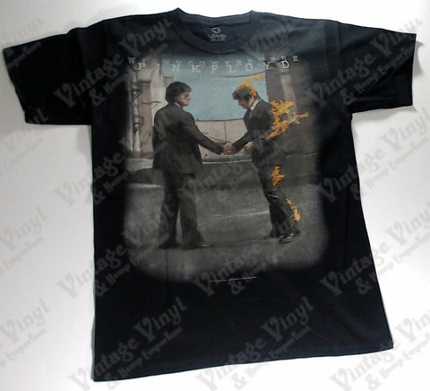 Pink Floyd - Wish You Were Here Flaming Handshake Liquid Blue Shirt