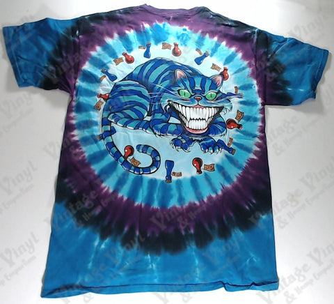 Alice In Wonderland - Blue and Purple Mad Hatter And Cheshire Cat Liquid Blue Shirt