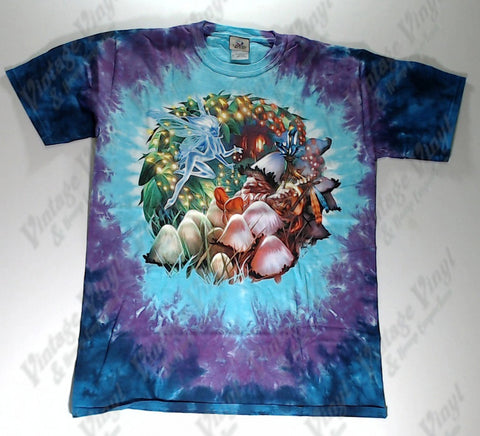 Fantasy - Fairy And Mushroom Gnome Novelty Liquid Blue Shirt