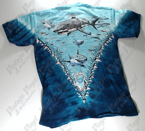 Animals - Bloody Shark Tooth V Novelty Liquid Blue Shirt