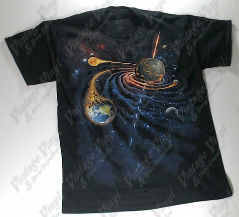 Space - Planet Destroyer Liquid Blue Shirt