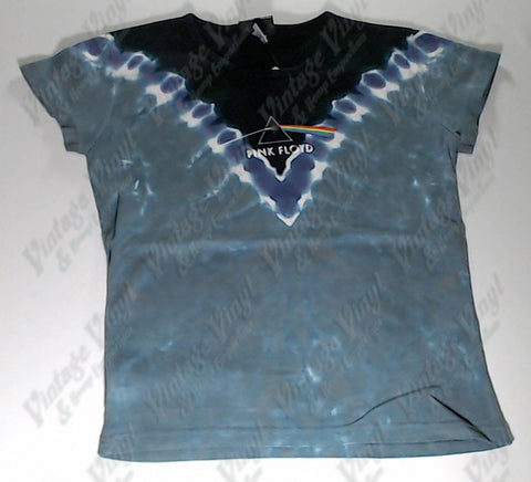 Pink Floyd - Dark Side Grey V Liquid Blue Girlie Shirt
