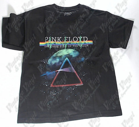 Pink Floyd - Dark Side Coloured Prism Paint Splatter Boys Youth Shirt