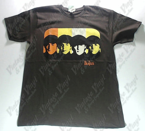 Beatles, The - Brown Orange Yellow White Faces Shirt