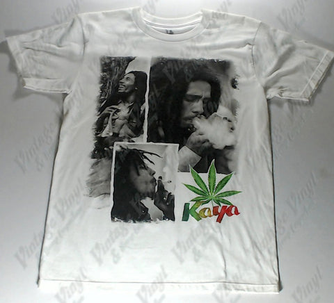 Marley, Bob - Kaya Leaf Three Panels White Shirt