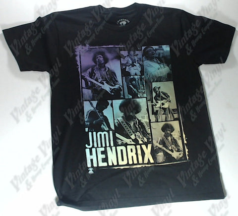Hendrix, Jimi - Purple, Blue, Yellow Eight Panels Shirt