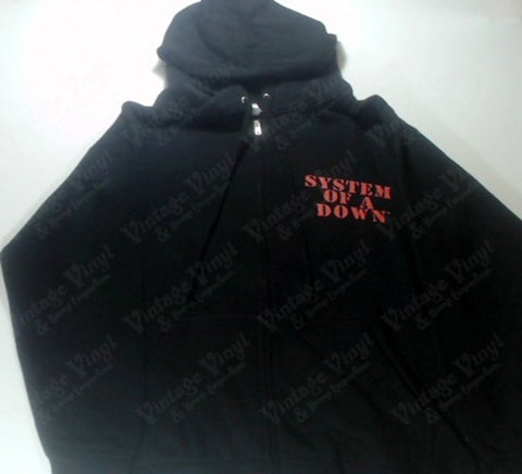System Of A Down - Red Logo Soldier Girl Zip-Up Hoodie