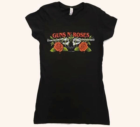 Guns N' Roses - Rose And Pistol Girls Youth Shirt
