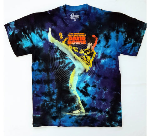 Bowie, David - Man Who Sold The World Tie Dye Liquid Blue Shirt