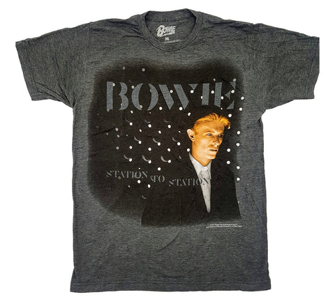 Bowie, David - Station To Station Grey Liquid Blue Shirt