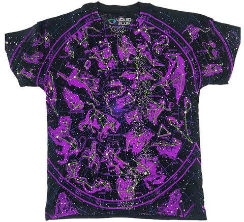 Constellations - Glow In The Dark Liquid Blue Shirt