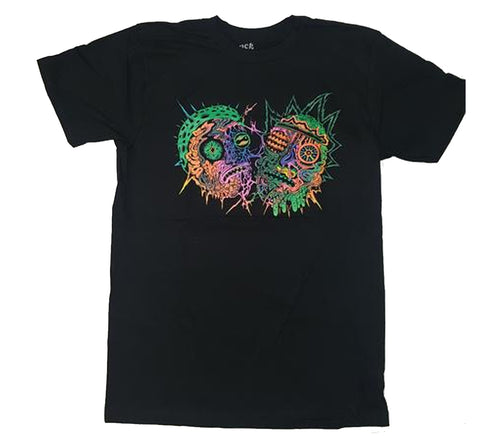Rick and Morty- Trippy Faces Novelty Shirt