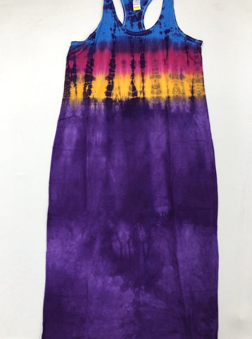 Tie Dye Maxi Dress: Size X-Large