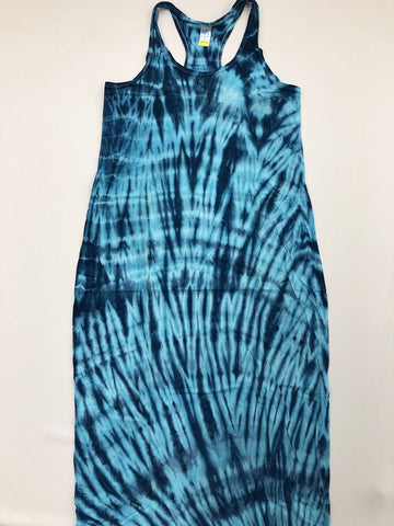 Tie Dye Maxi Dress: Size Large