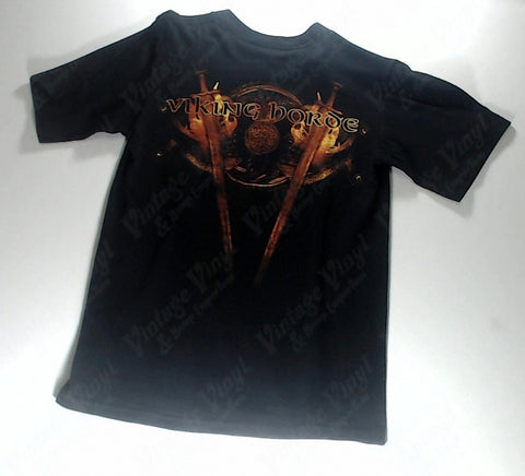 Amon Amarth - Logo on Flaming Crossed Swords Shirt