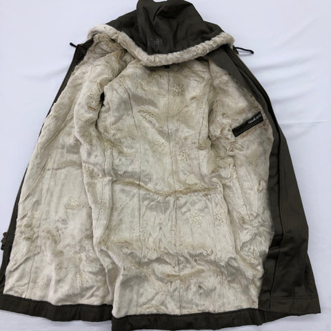 Hemp Hoodlamb Jacket- Ladies Long Coat Green