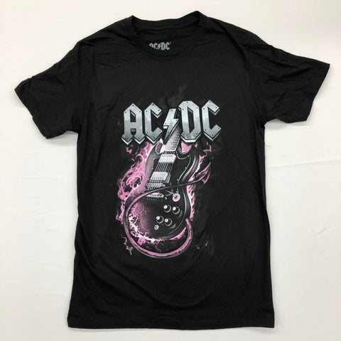AC/DC - Pink Flame Guitar Shirt