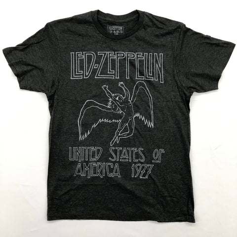 Led Zeppelin - USA 77 Charcoal Shirt