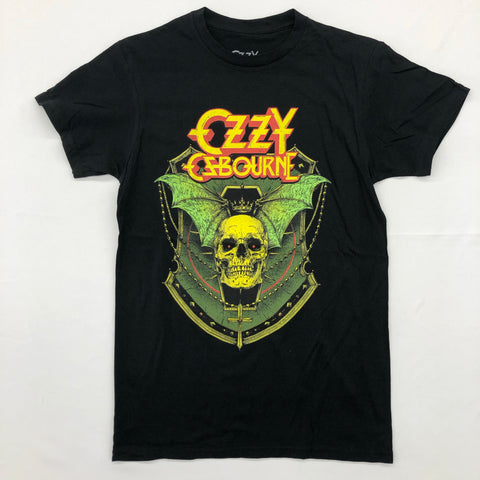 Ozzy - Skull with Bat Wings Black Shirt