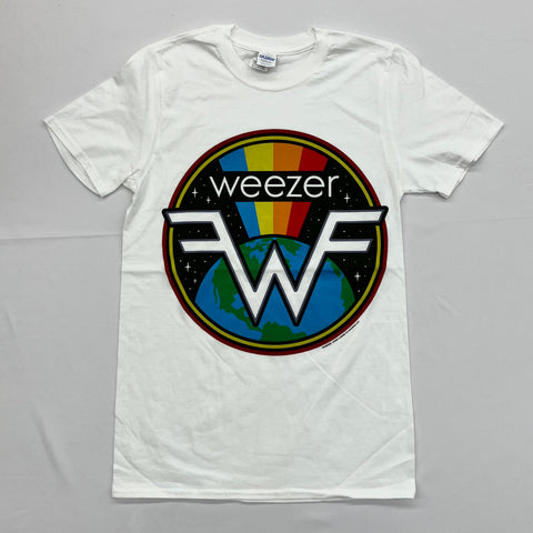 Weezer - Globe Logo White Shirt