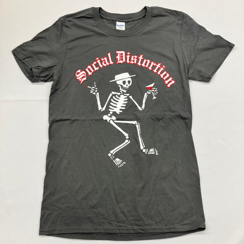 Social Distortion - Skeleton Grey Shirt