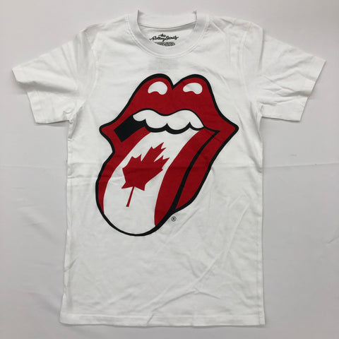 Rolling Stones, The - Canadian Tongue White Shirt