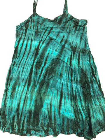 Tie Dye Rayon Dress: Size XX-Large