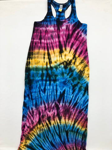 Tie Dye Maxi Dress: Size Large