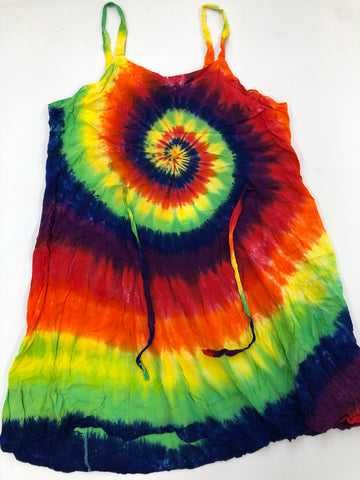 Tie Dye Rayon Dress: Size XX-Large