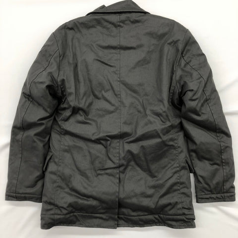 Hemp Hoodlamb Jacket- Men's Long P-Coat Grey