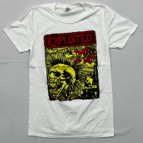 Exploited, The - Punks Not Dead White Shirt