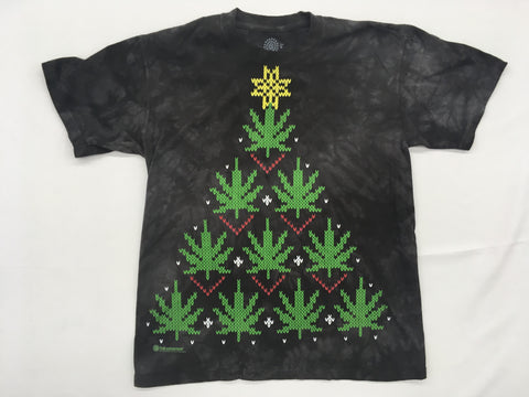 Festive- Christmas Cannabis Novelty Mountain Shirt