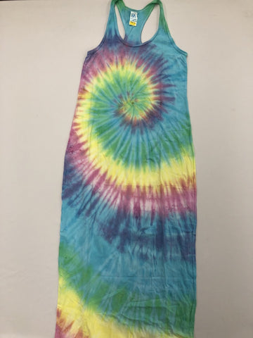 Tie Dye Maxi Dress: Size Small