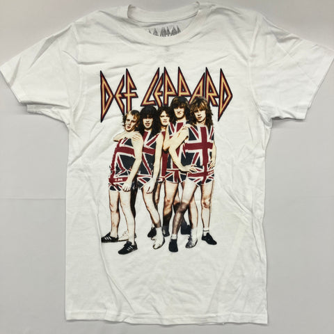 Def Leppard - Band Pose White Shirt