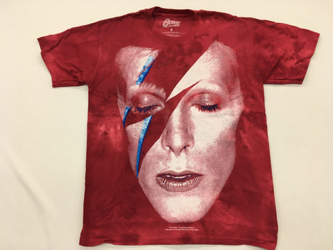 Bowie, David - Aladdin Sane Tie Dye Liquid Blue Shirt