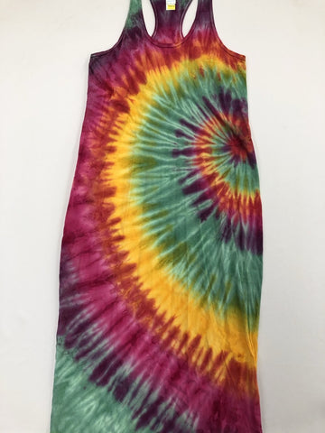 Tie Dye Maxi Dress: Size Small