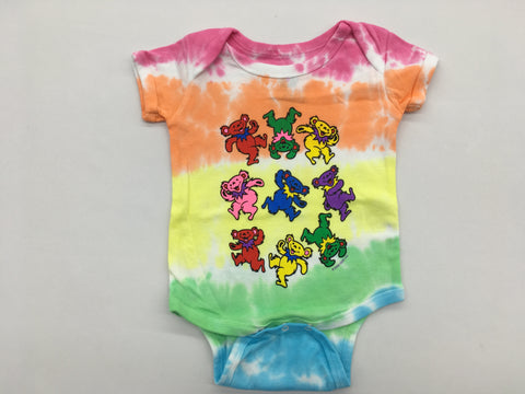 Grateful Dead - Spiral Bears Baby Onesie