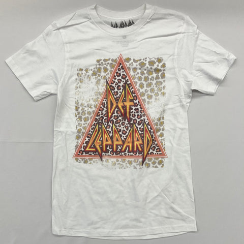 Def Leppard - Leopard Logo White Shirt