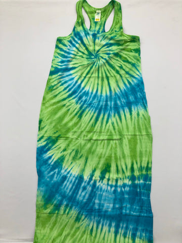 Tie Dye Maxi Dress: Size Large