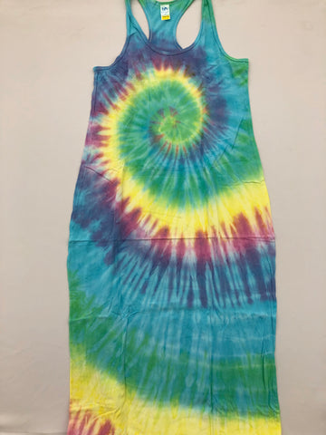 Tie Dye Maxi Dress: Size Large