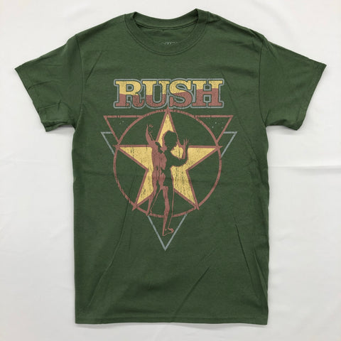 Rush - Star Man Olive Green Shirt