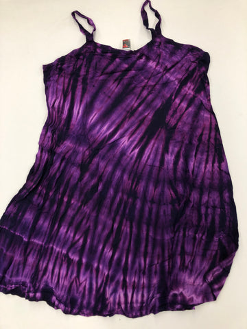 Tie Dye Rayon Dress: Size Small